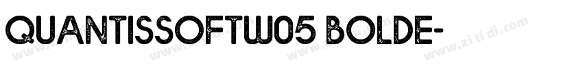 QuantisSoftw05 BoldE字体转换